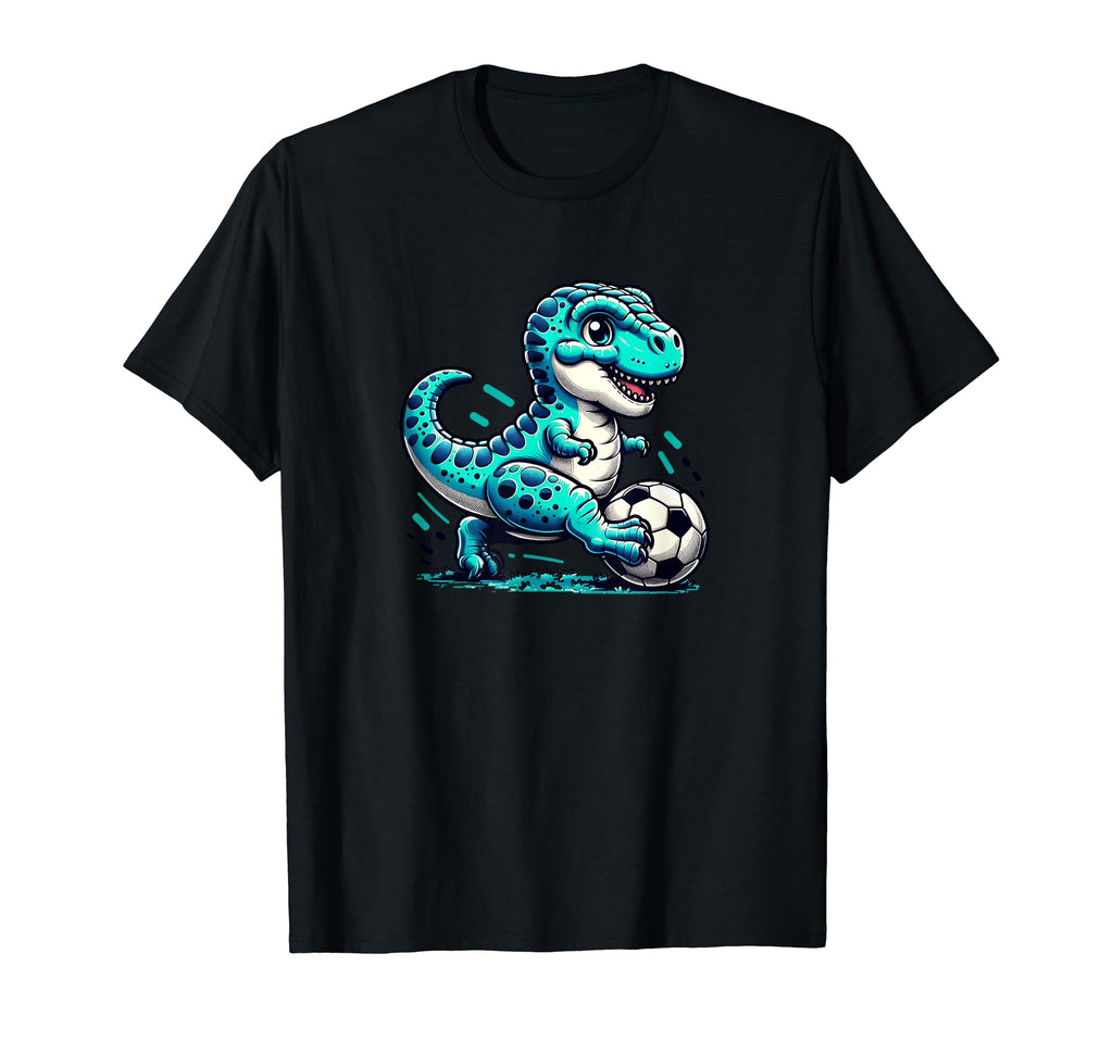 Funny T Rex Dinosaur Soccer Player T-Shirt - Novelty Apparel for Adults - T-Shirt, Sweatshirt, Hoodie
