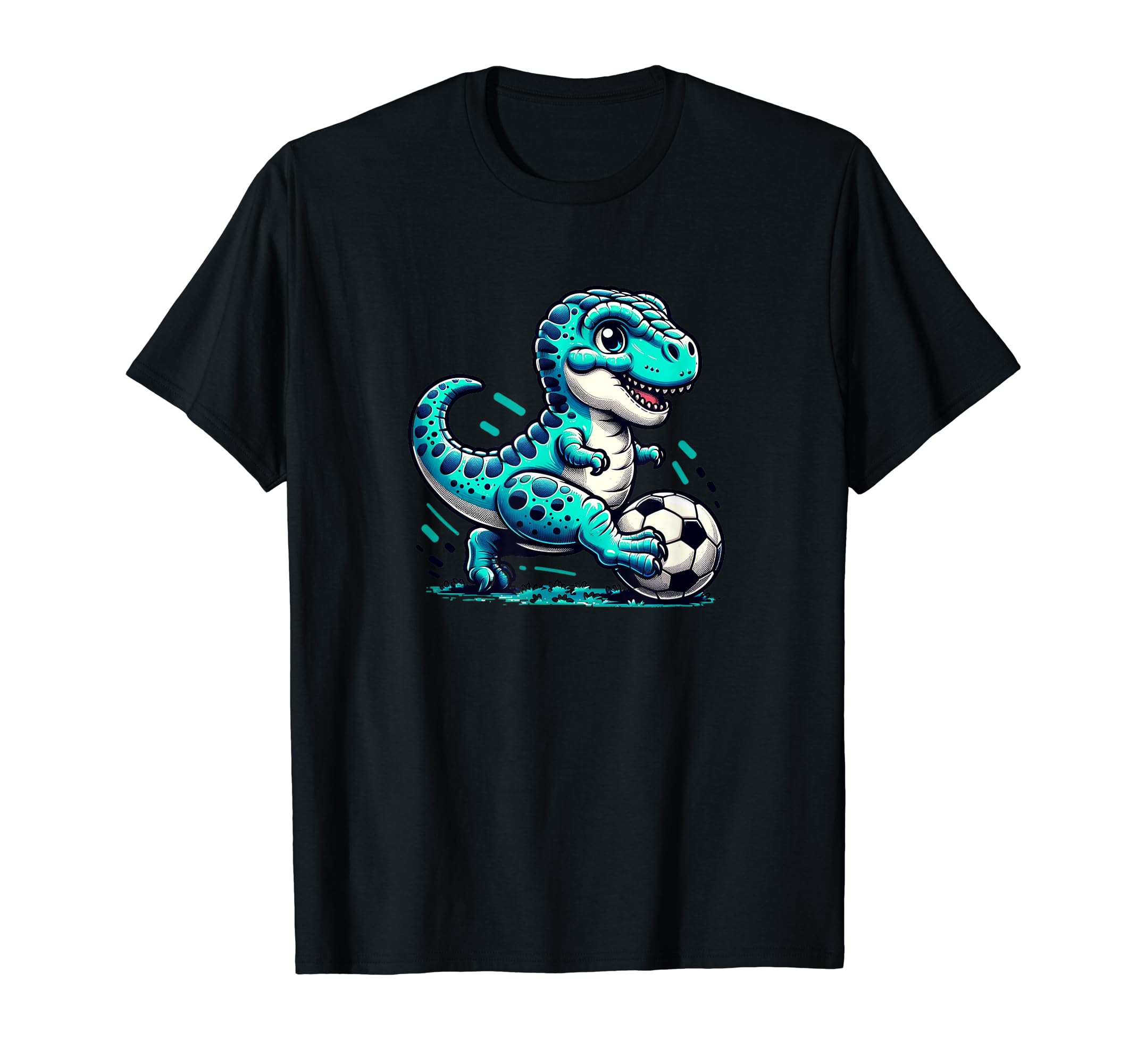 Funny T Rex Dinosaur Soccer Player T-Shirt - Novelty Apparel for Adults - T-Shirt, Sweatshirt, Hoodie