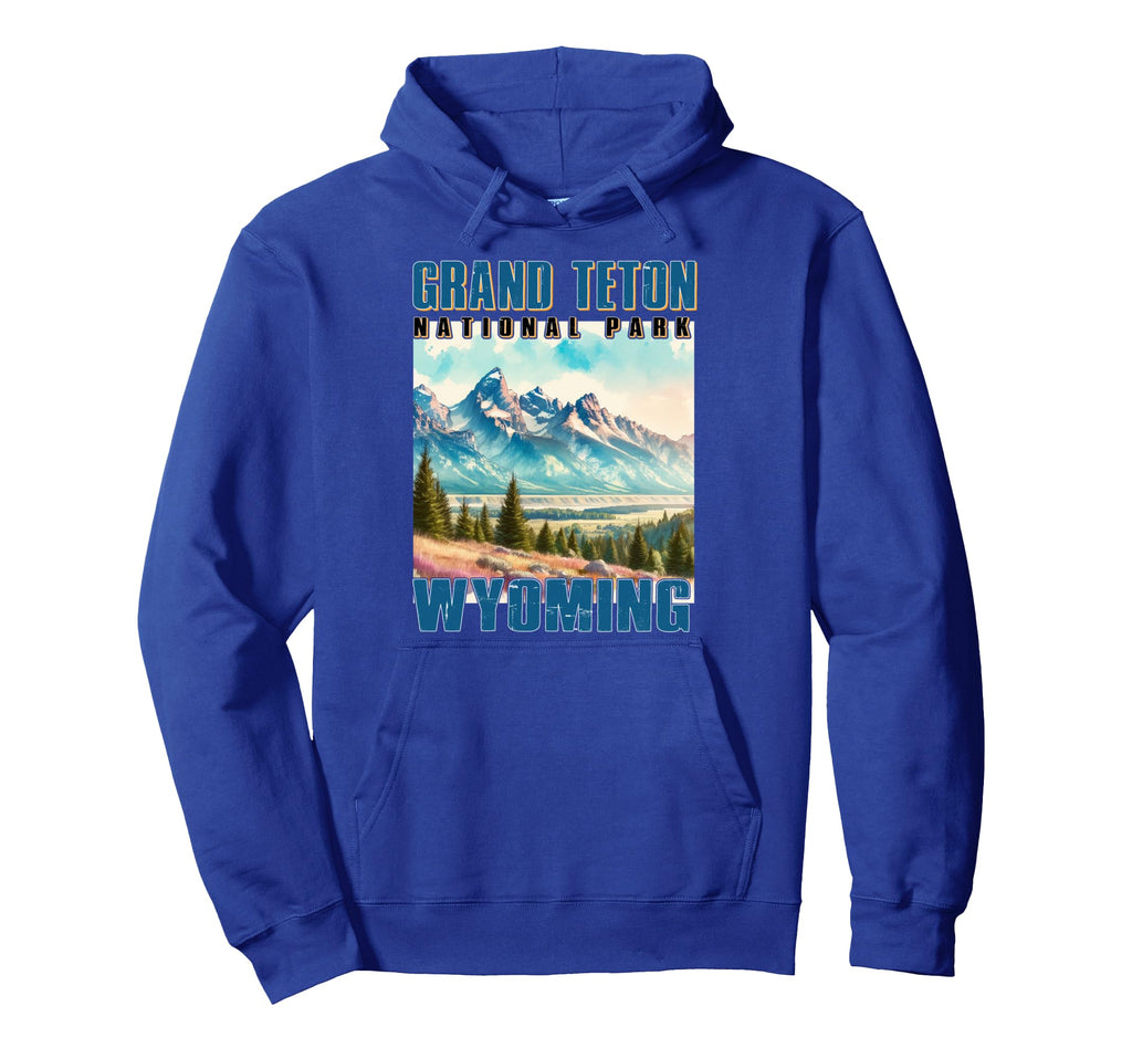 Grand Teton National Park California Hoodie - Minimalist Print Men Women - T-Shirt, Sweatshirt, Hoodie