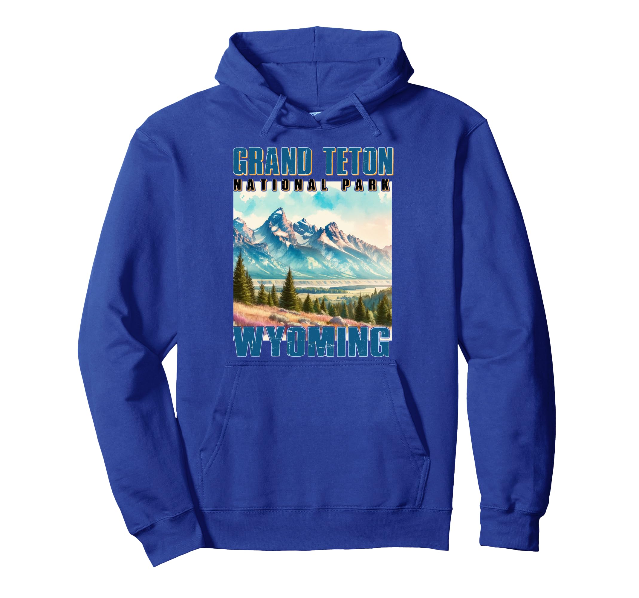 Grand Teton National Park California Hoodie - Minimalist Print Men Women - T-Shirt, Sweatshirt, Hoodie
