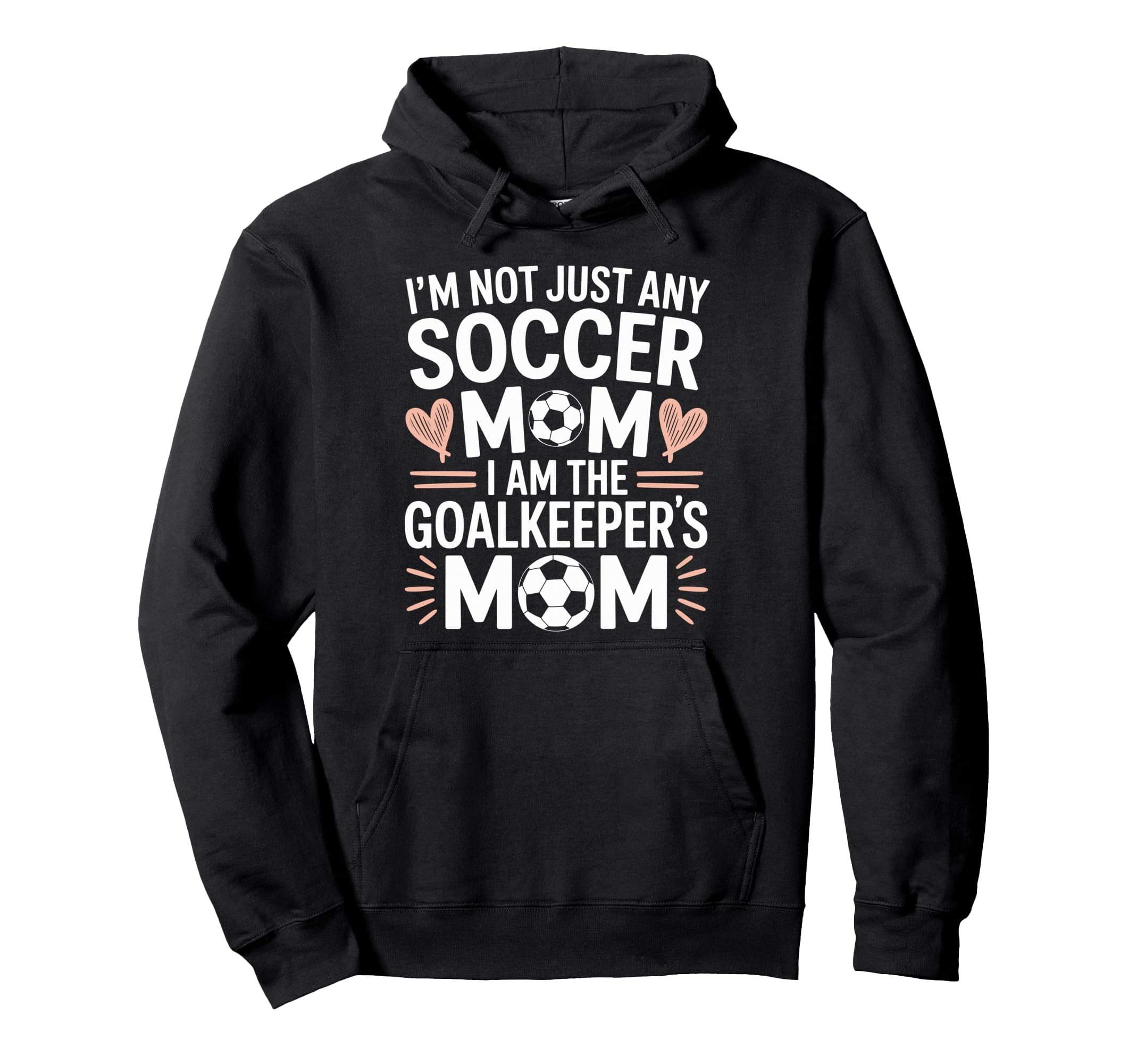 Soccer Game Player Mom Lover I Am Hoodie - Minimalist Print for Adults - T-Shirt, Sweatshirt, Hoodie