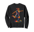Colorful Funny Soccer Fan Dad Mom Sweatshirt - Streetwear Style Unisex - T-Shirt, Sweatshirt, Hoodie