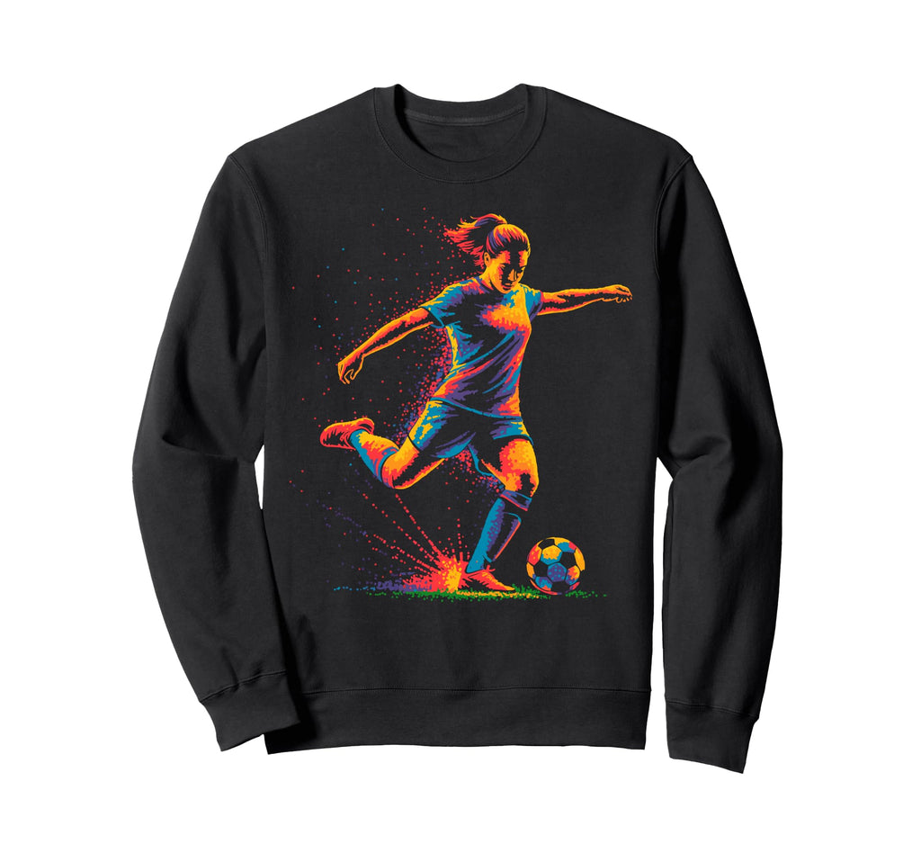 Colorful Funny Soccer Fan Dad Mom Sweatshirt - Novelty Apparel Men Women - T-Shirt, Sweatshirt, Hoodie