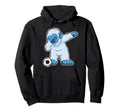 Soccer Dabbing Bigfoot Yeti Hoodie - Fun Novelty Design Men Women - T-Shirt, Sweatshirt, Hoodie