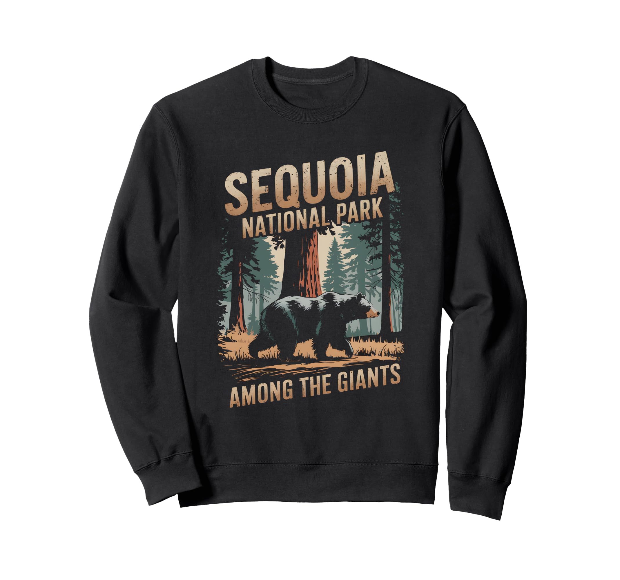 Sequoia National Park Mountain Bear Sweatshirt - Novelty Apparel Unisex - T-Shirt, Sweatshirt, Hoodie