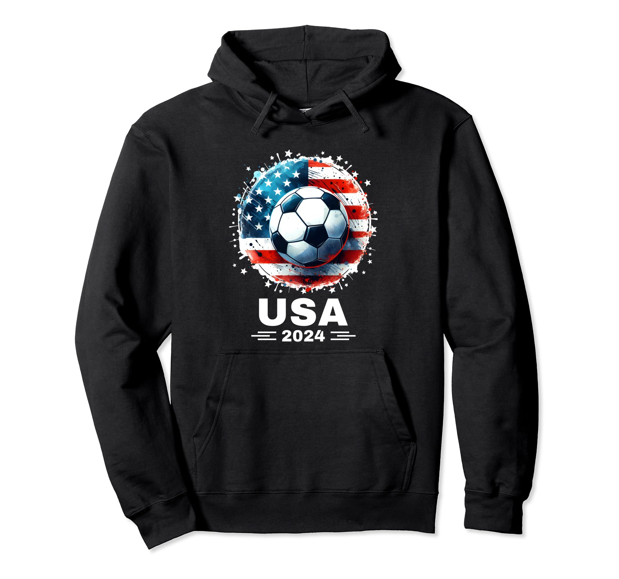 American Flag Soccer Womens Soccer Hoodie - Trendy Graphic Men Women - T-Shirt, Sweatshirt, Hoodie