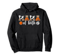 Mama Both Leopard Basketball Soccer Hoodie - Aesthetic Graphic for Adults - T-Shirt, Sweatshirt, Hoodie