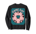 Womens Soccer Game Day Ladies Heart Sweatshirt - Aesthetic Graphic Unisex - T-Shirt, Sweatshirt, Hoodie