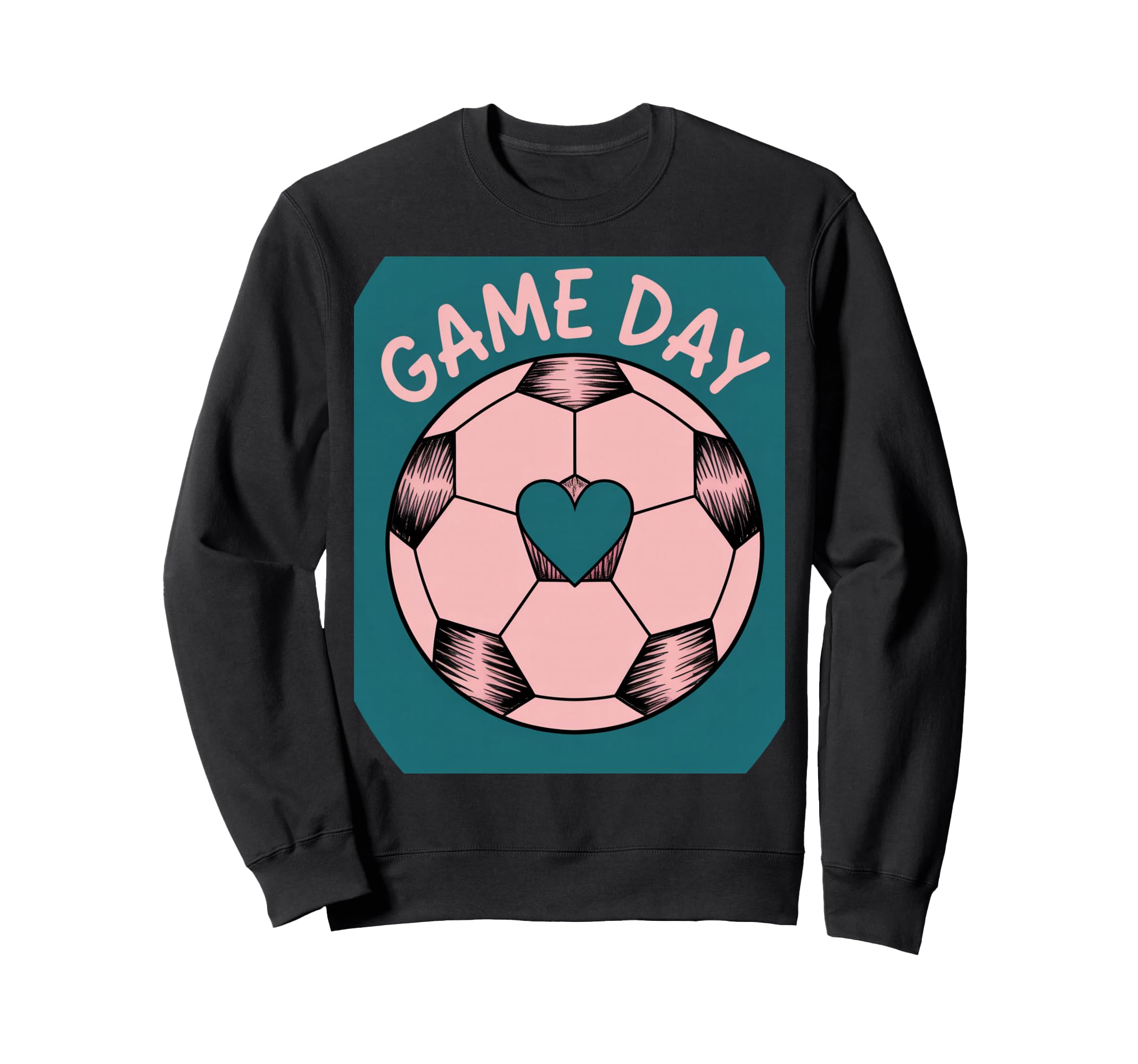 Womens Soccer Game Day Ladies Sweatshirt - Casual Everyday Wear for Adults - T-Shirt, Sweatshirt, Hoodie