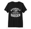 Apparently I Like Soccer Game Day Mom T-Shirt - Aesthetic Graphic Unisex - T-Shirt, Sweatshirt, Hoodie