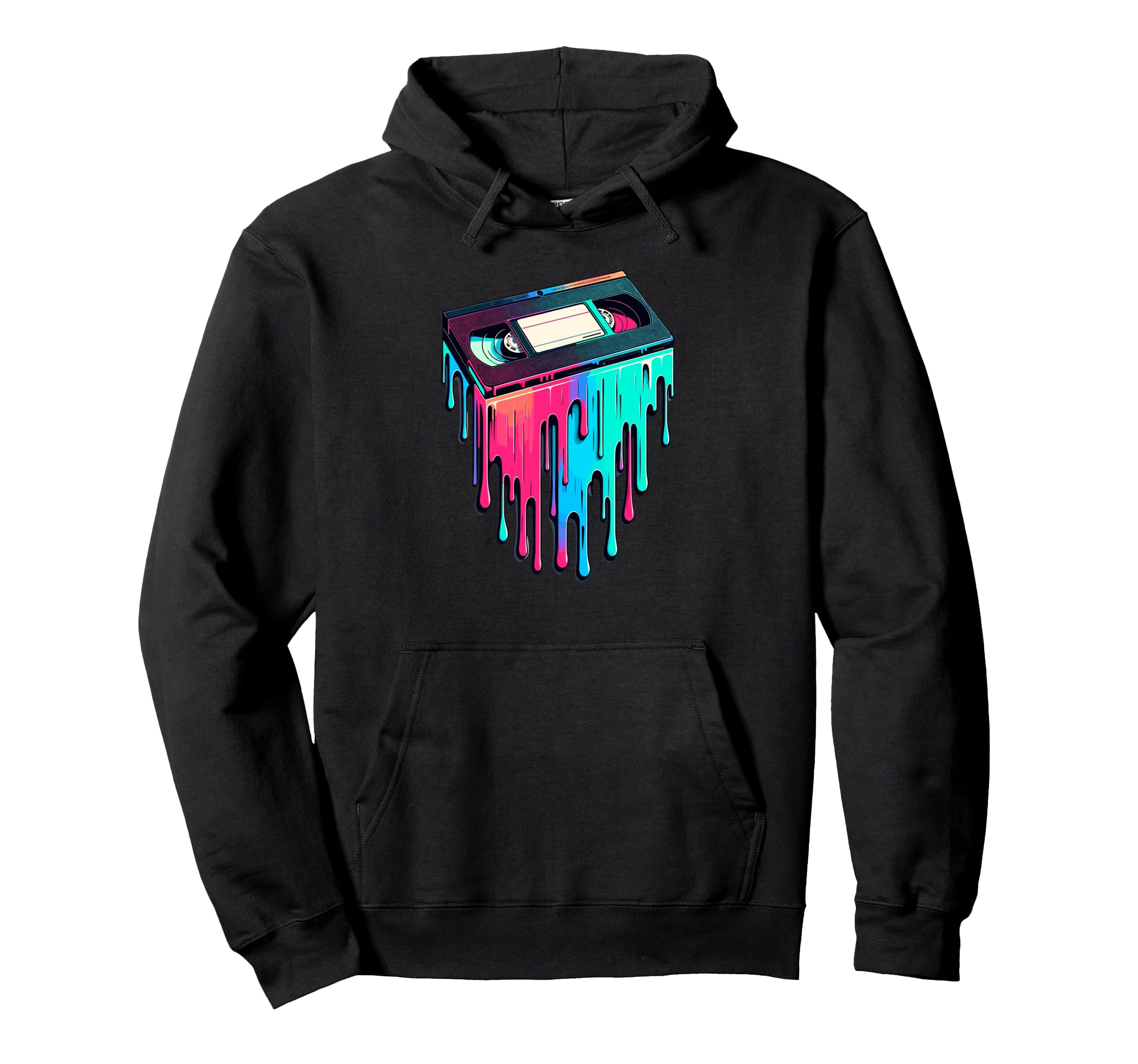 Dripping Paint Art Cassette Player Music Hoodie - Streetwear Style Unisex - T-Shirt, Sweatshirt, Hoodie