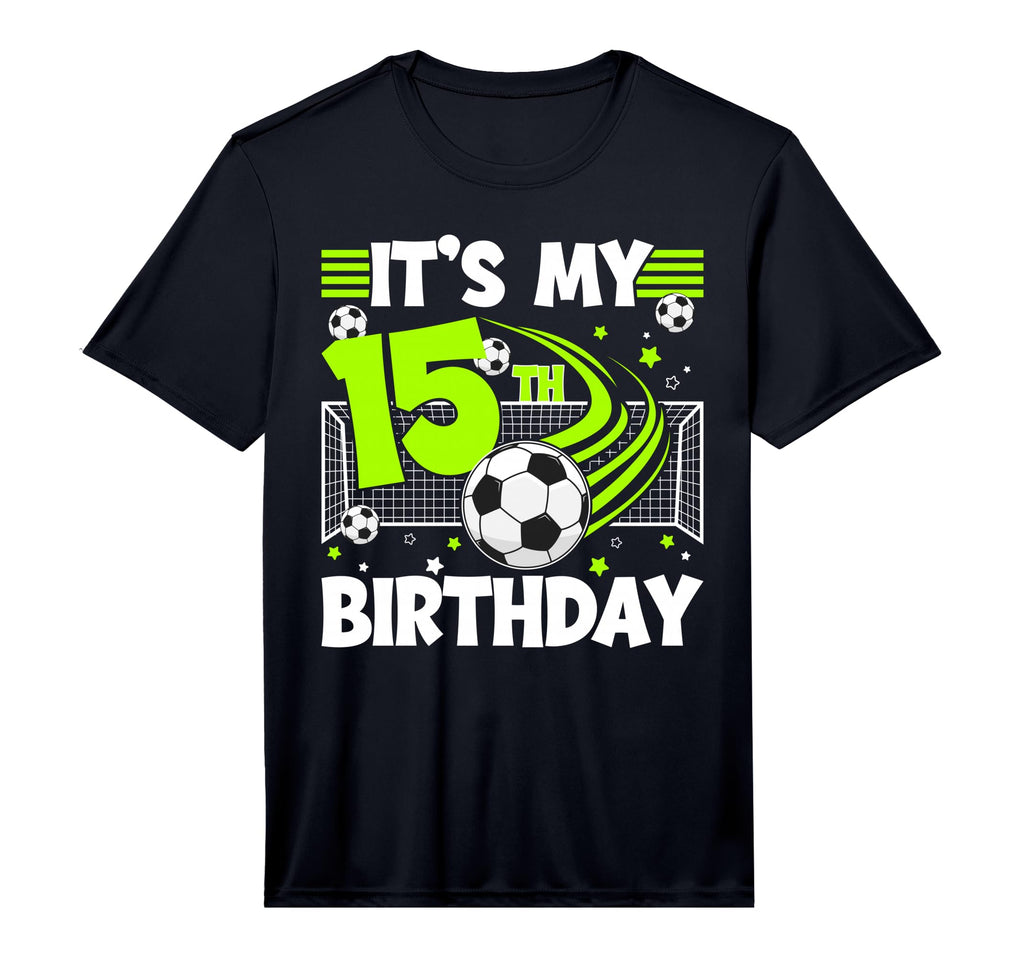 15Th Soccer Birthday Party 15 Year Old T-Shirt - Trendy Graphic Men Women - T-Shirt, Sweatshirt, Hoodie