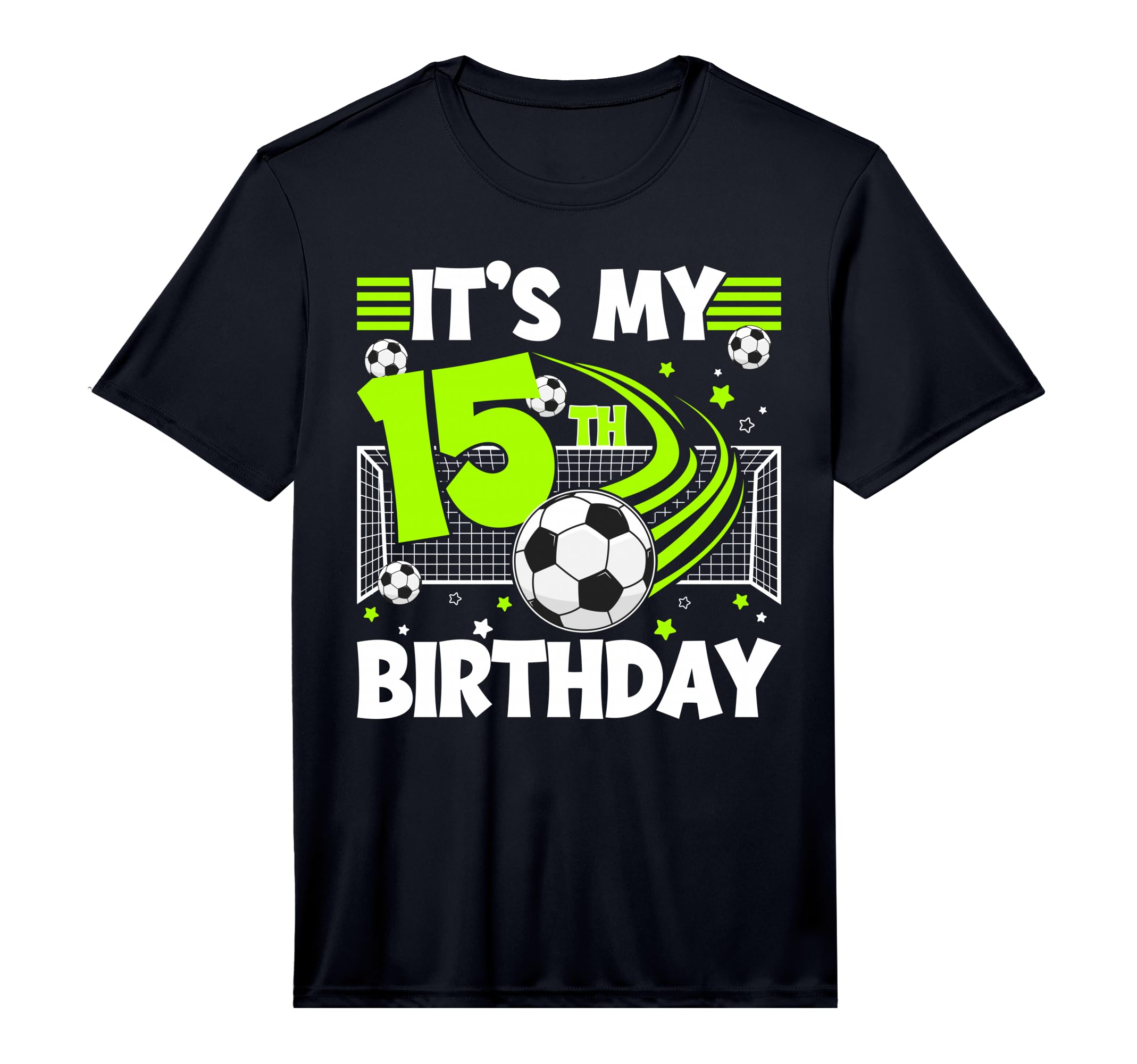 15Th Soccer Birthday Party 15 Year Old T-Shirt - Trendy Graphic Men Women - T-Shirt, Sweatshirt, Hoodie