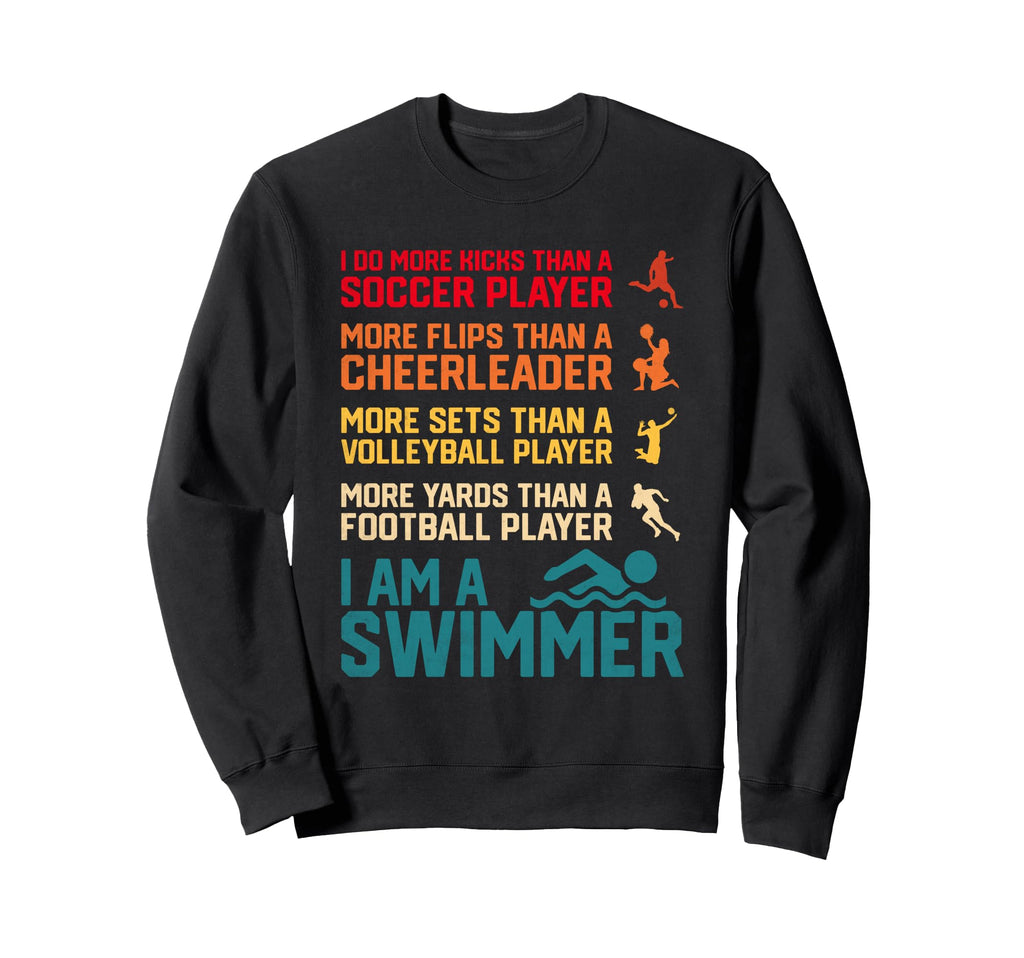 Swimming Coach Swimmer Funny Swim Sweatshirt - Aesthetic Graphic Unisex - T-Shirt, Sweatshirt, Hoodie