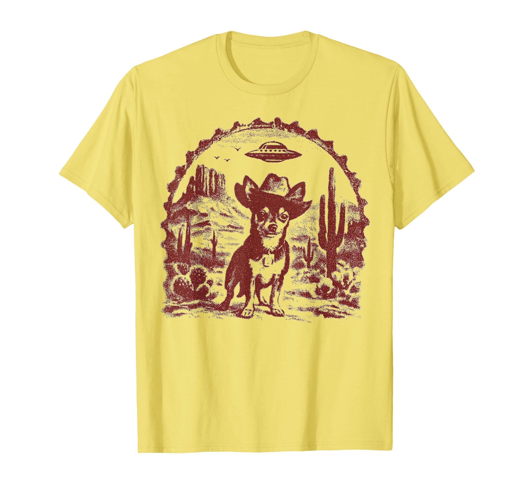 Funny Ufo Alien Cowboy Chihuahua T-Shirt - Aesthetic Graphic Men Women - T-Shirt, Sweatshirt, Hoodie