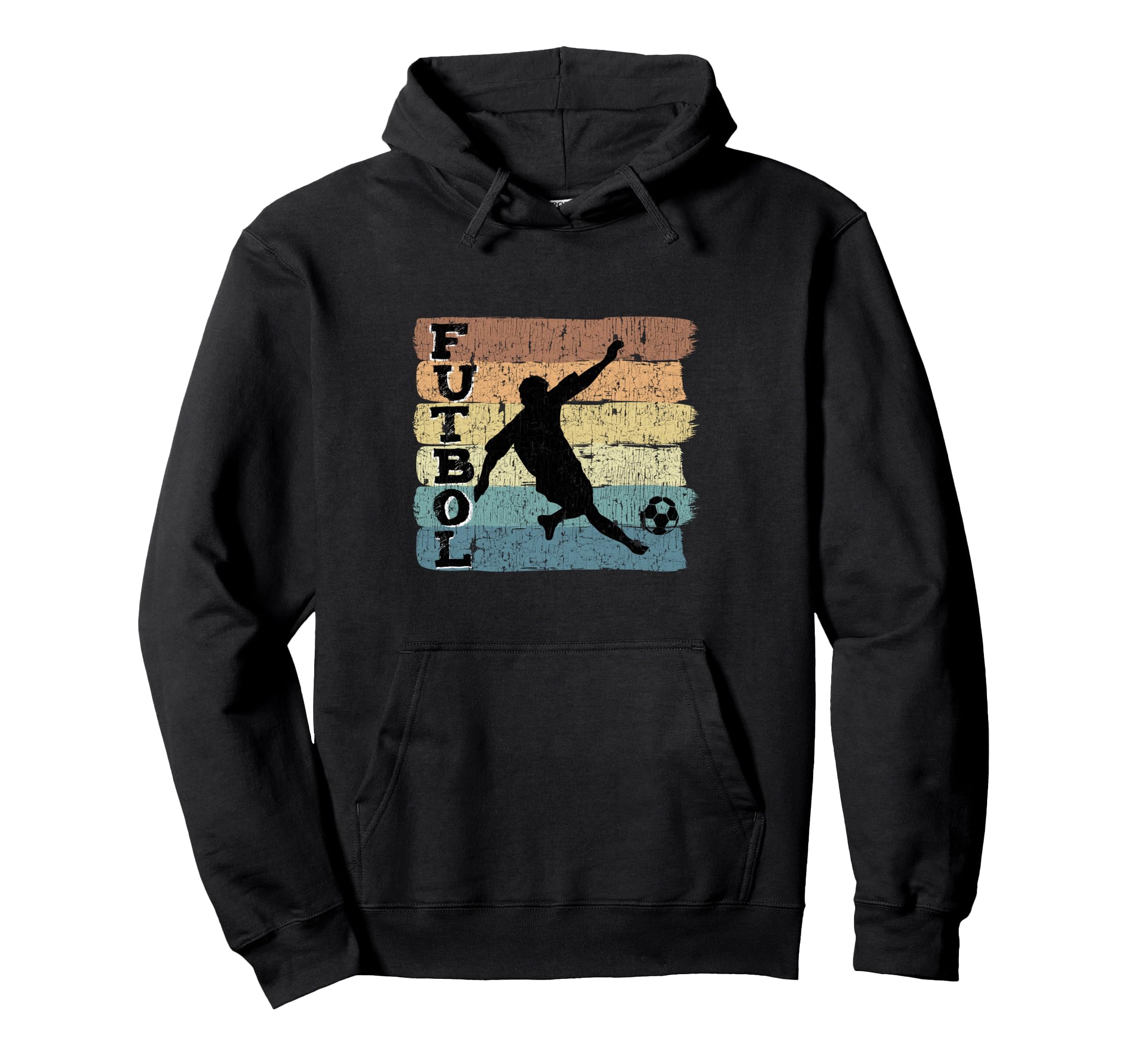 Soccer Player Silhouette Action Hoodie - Trendy Graphic Men Women - T-Shirt, Sweatshirt, Hoodie