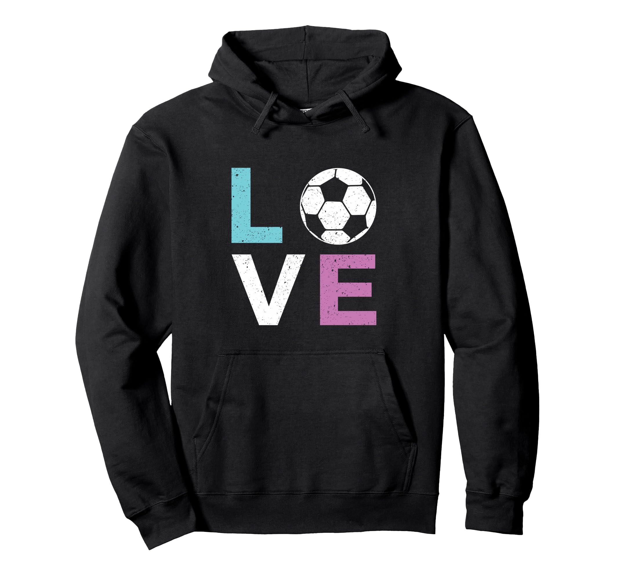 Soccer Themed I Love Soccer Hoodie - Aesthetic Graphic Men Women - T-Shirt, Sweatshirt, Hoodie