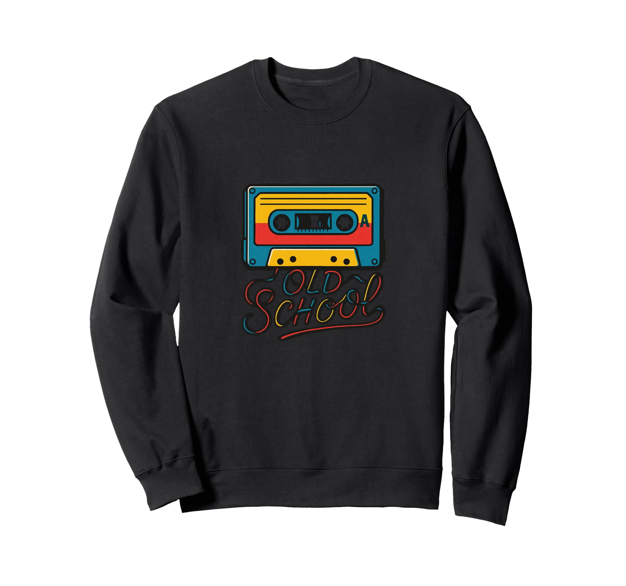 Old School Illustration Cassette Sweatshirt - Unique Graphic Men Women - T-Shirt, Sweatshirt, Hoodie