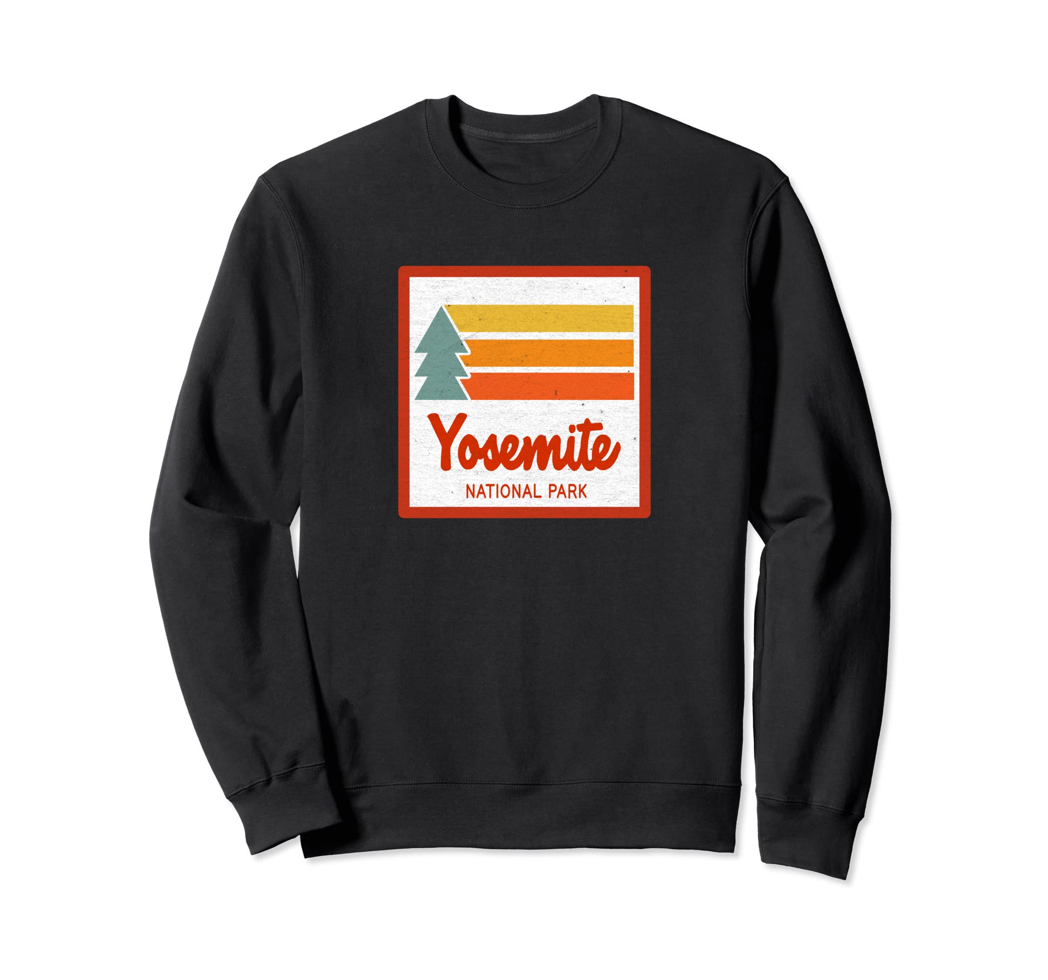 Yosemite National Park Stripes Sweatshirt - Trendy Graphic Men Women - T-Shirt, Sweatshirt, Hoodie