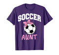 Soccer Aunt Funny Auntie Mothers Day T-Shirt - Minimalist Print Unisex - T-Shirt, Sweatshirt, Hoodie