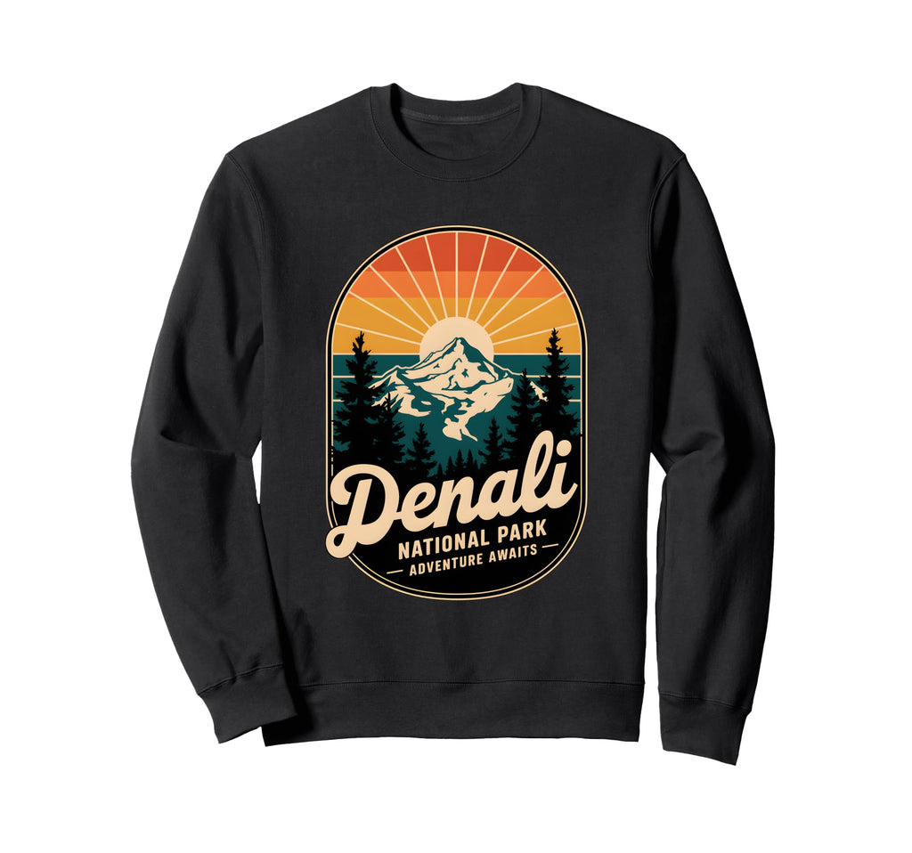 Denali National Park Adventure Sweatshirt - Custom Art Print for Adults - T-Shirt, Sweatshirt, Hoodie