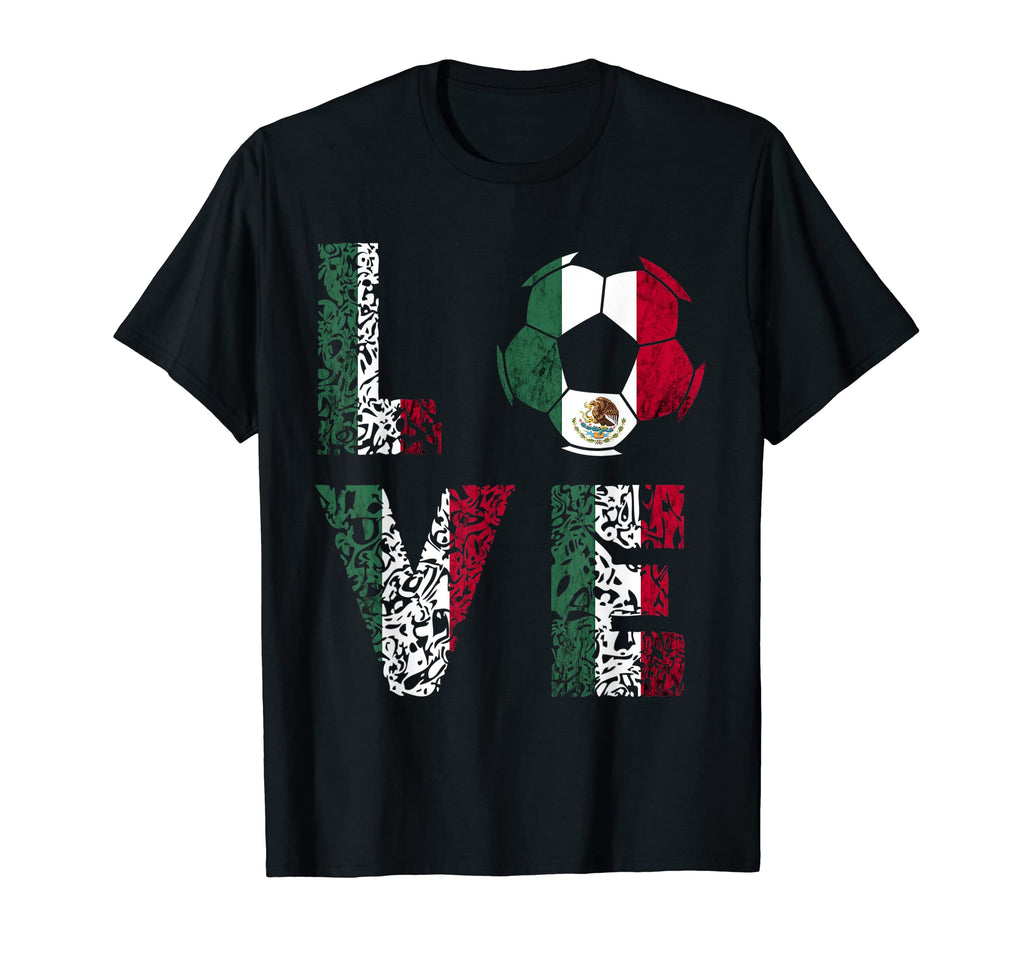 Mexico Soccer Ball Love Mexican Flag T-Shirt - Trendy Graphic for Adults - T-Shirt, Sweatshirt, Hoodie