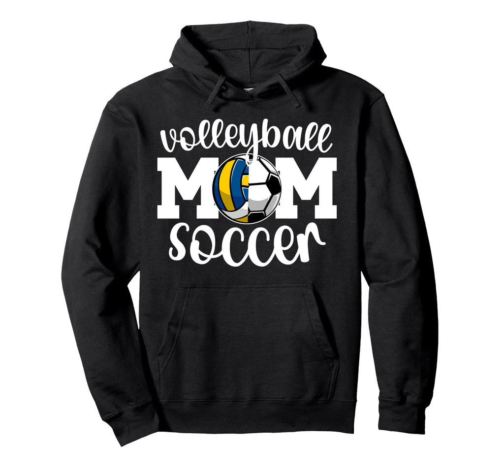 Volleyball Soccer Mom Ballers Soccer Hoodie - Minimalist Print for Adults - T-Shirt, Sweatshirt, Hoodie