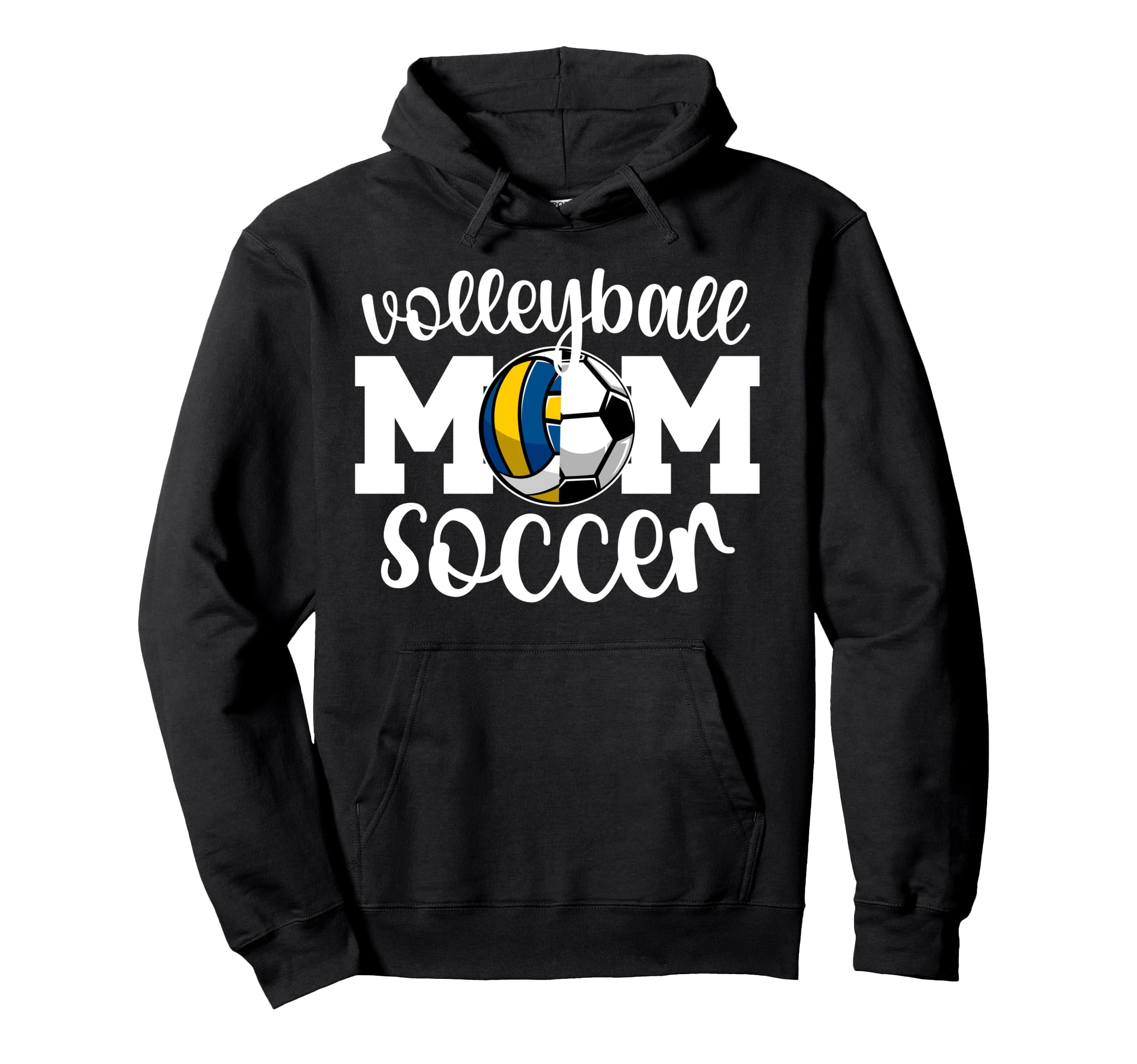Volleyball Soccer Mom Ballers Soccer Hoodie - Minimalist Print for Adults - T-Shirt, Sweatshirt, Hoodie