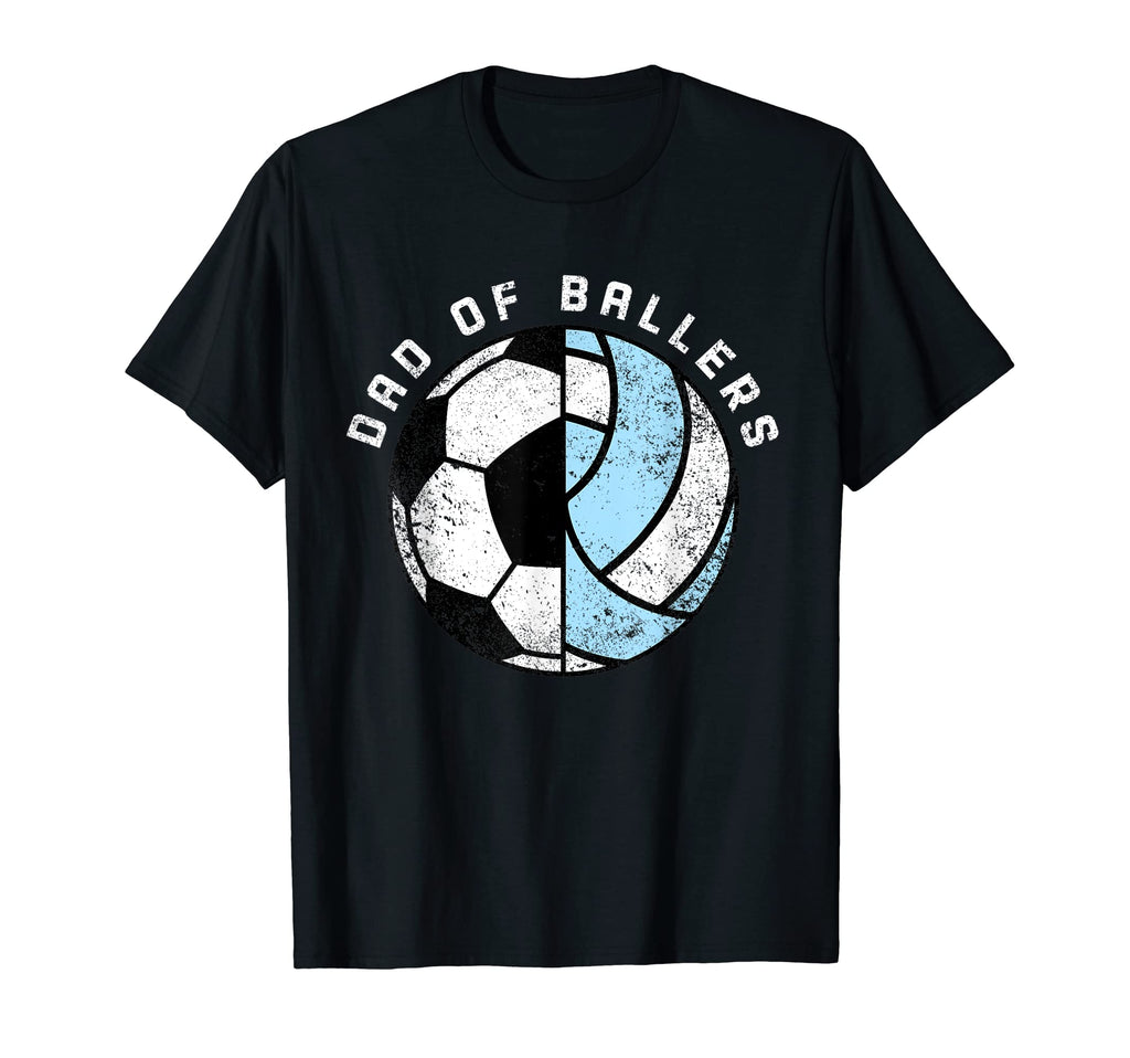 Mens Dad Ballers Funny Soccer Volleyball T-Shirt - Novelty Apparel Unisex - T-Shirt, Sweatshirt, Hoodie