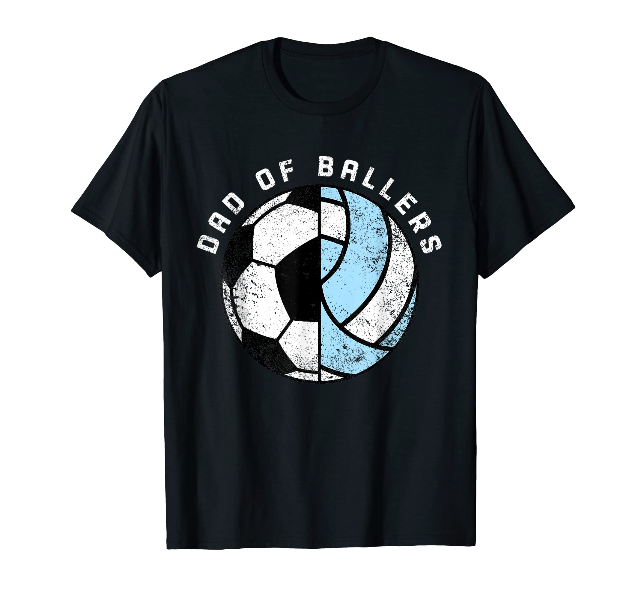 Mens Dad Ballers Funny Soccer Volleyball T-Shirt - Novelty Apparel Unisex - T-Shirt, Sweatshirt, Hoodie