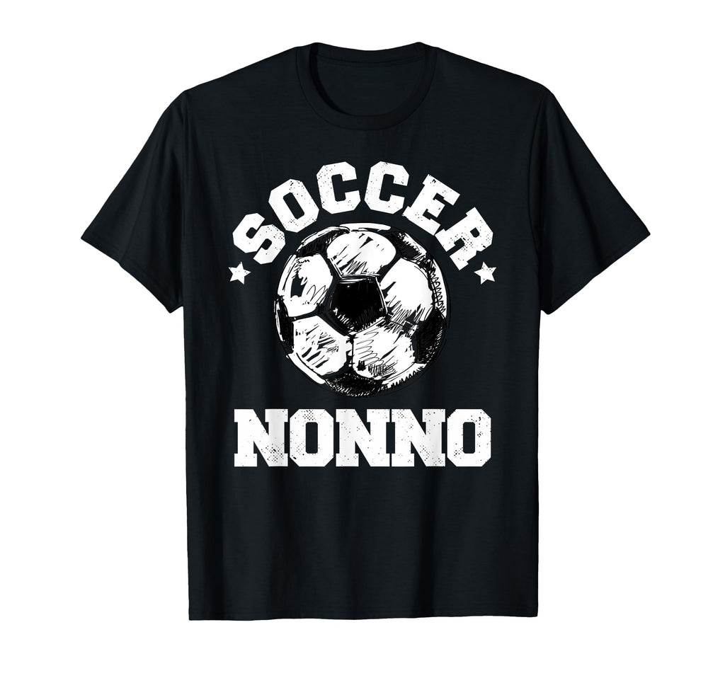 Soccer Nonno Soccer Ball Distressed T-Shirt - Custom Art Print Men Women - T-Shirt, Sweatshirt, Hoodie