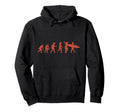 Surfer Gift Surfing Evolution Hoodie - Graphic Print Unisex - T-Shirt, Sweatshirt, Hoodie