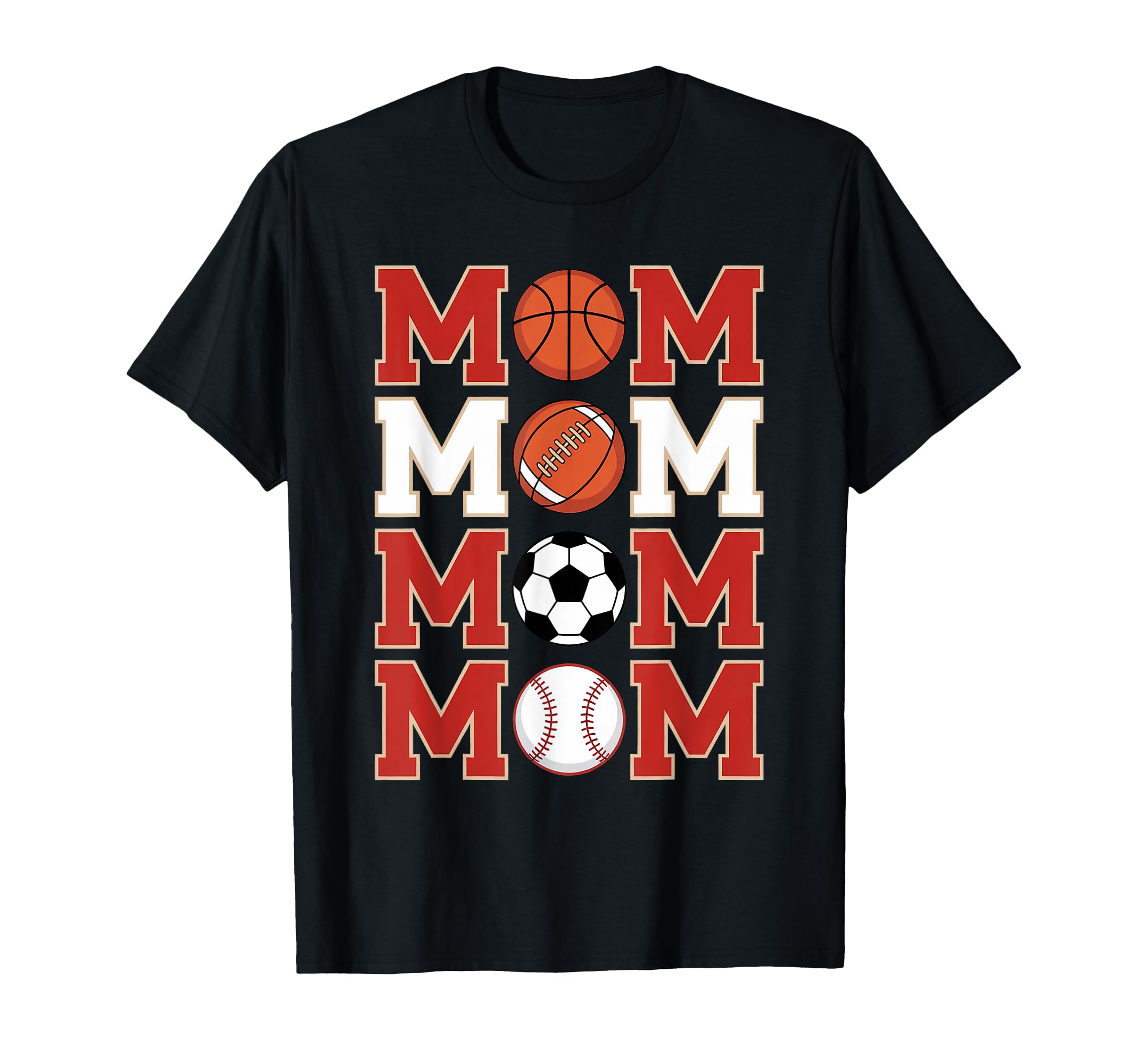 Sports Mom Basketball Football T-Shirt - Fun Novelty Design Men Women - T-Shirt, Sweatshirt, Hoodie