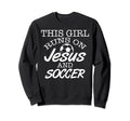 This Runs Jesus And Soccer Christian Sweatshirt - Trendy Graphic Unisex - T-Shirt, Sweatshirt, Hoodie