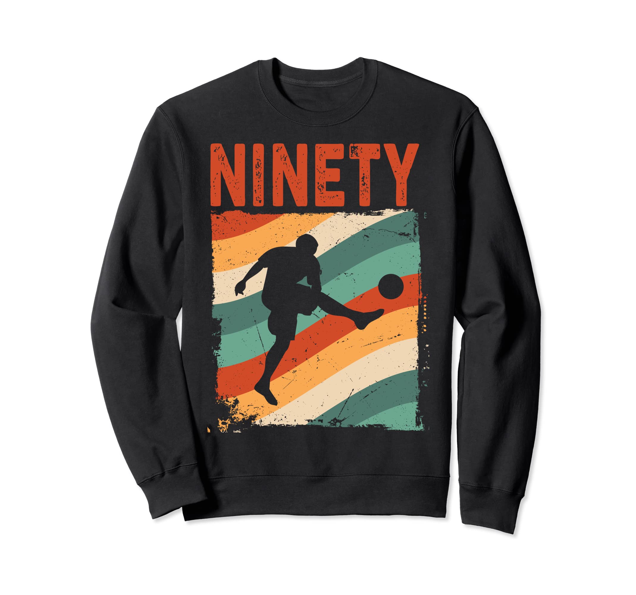 90Th Birthday Soccer 90 Years Old Sweatshirt - Novelty Apparel for Adults - T-Shirt, Sweatshirt, Hoodie