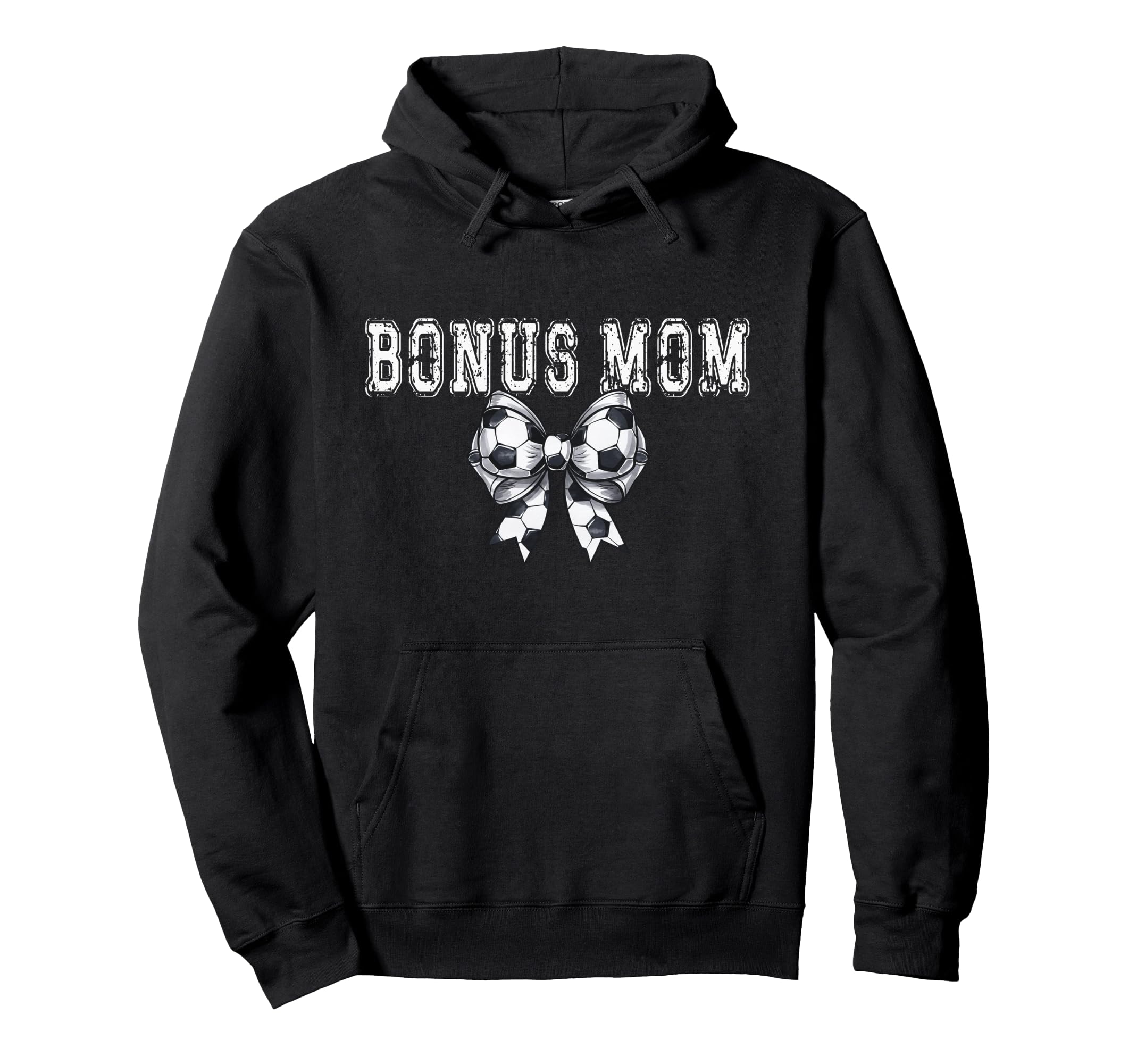 Coquette Soccer Bonus Mom Spirit Hoodie - Custom Art Print for Adults - T-Shirt, Sweatshirt, Hoodie