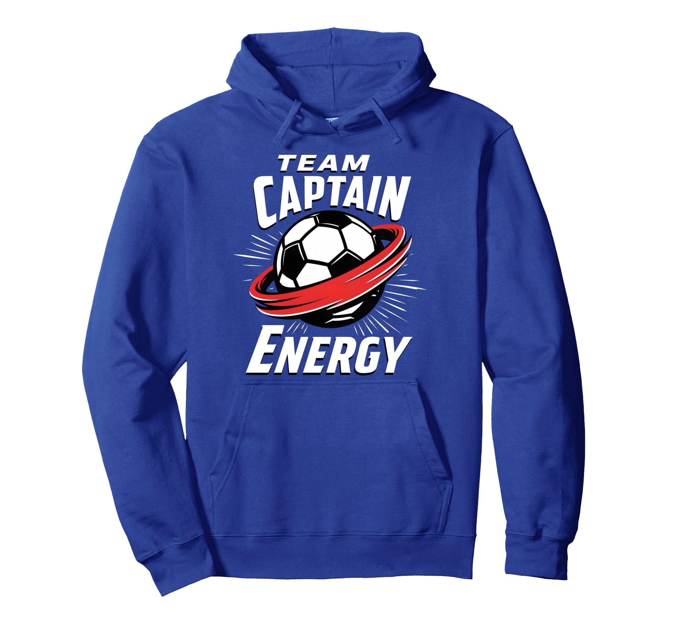 Team Captain Energy Soccer Hoodie - Minimalist Print Men Women - T-Shirt, Sweatshirt, Hoodie