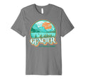 Glacier National Park Montana 80S T-Shirt - Minimalist Print Men Women - T-Shirt, Sweatshirt, Hoodie