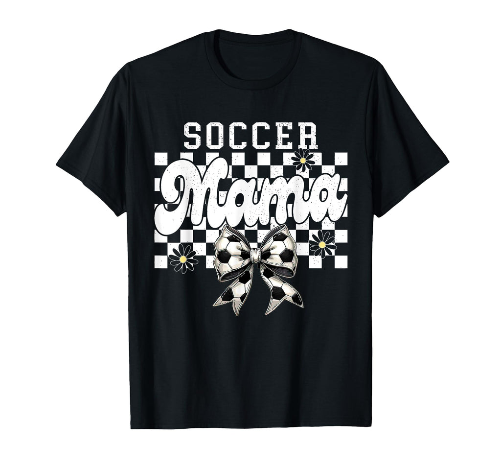 Soccer Mama Checkered Soccer Mom T-Shirt - Custom Art Print for Adults - T-Shirt, Sweatshirt, Hoodie