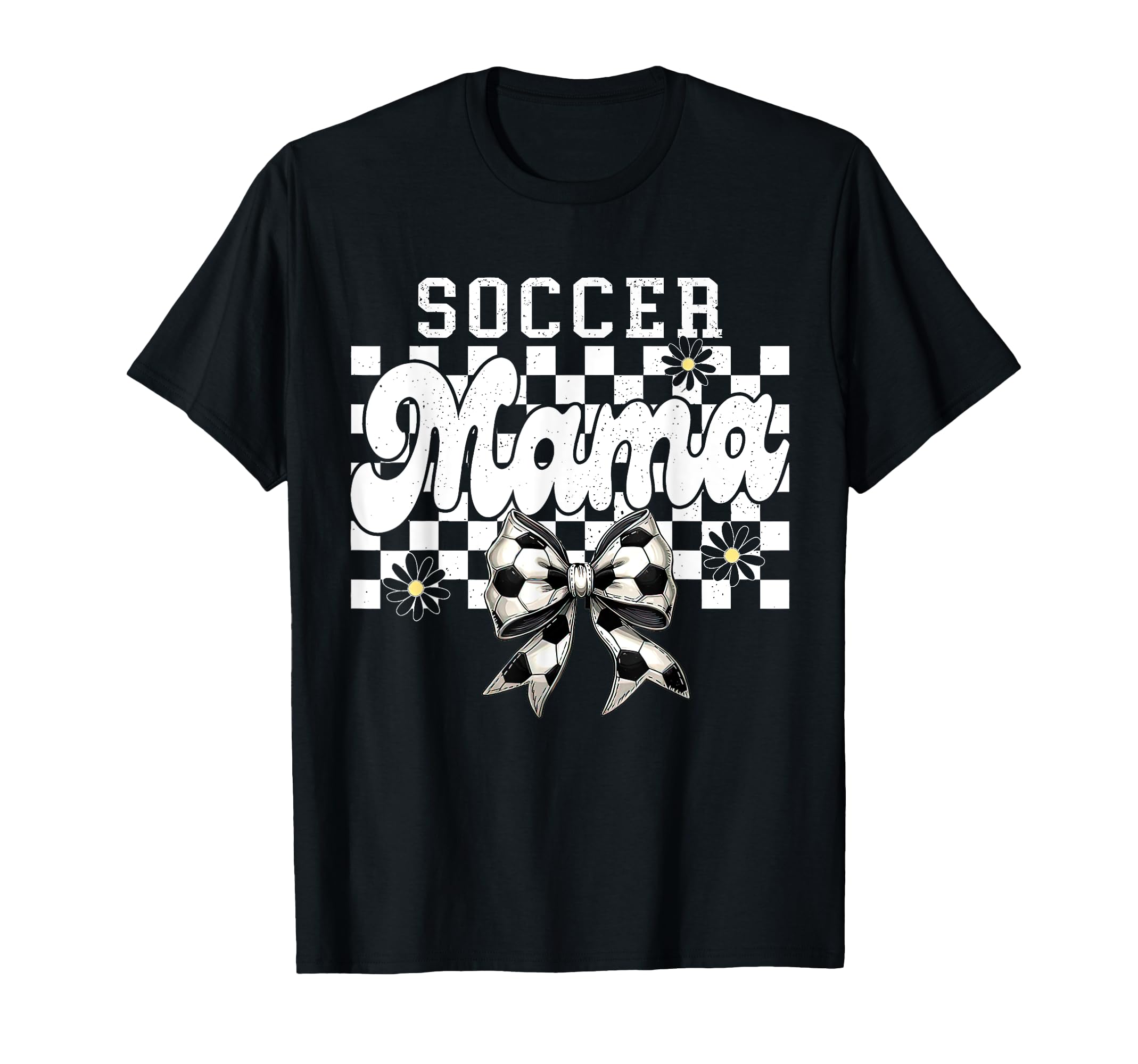 Soccer Mama Checkered Soccer Mom T-Shirt - Custom Art Print for Adults - T-Shirt, Sweatshirt, Hoodie