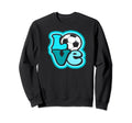Soccer Love Teen Turquoise Blue Sweatshirt - Fun Novelty Design Unisex - T-Shirt, Sweatshirt, Hoodie