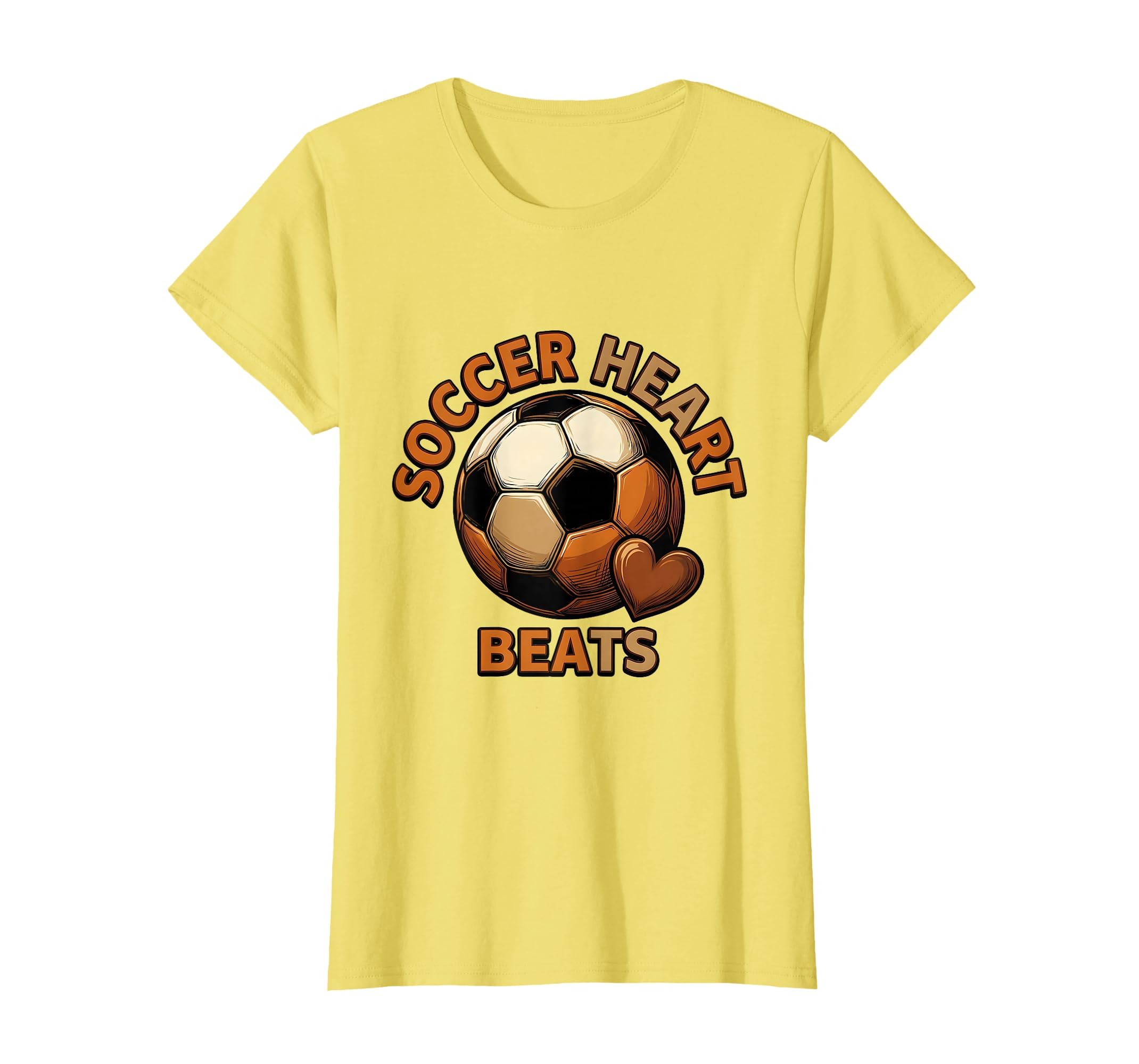 Soccer Heart Beats Passionate T-Shirt - Casual Everyday Wear Unisex - T-Shirt, Sweatshirt, Hoodie