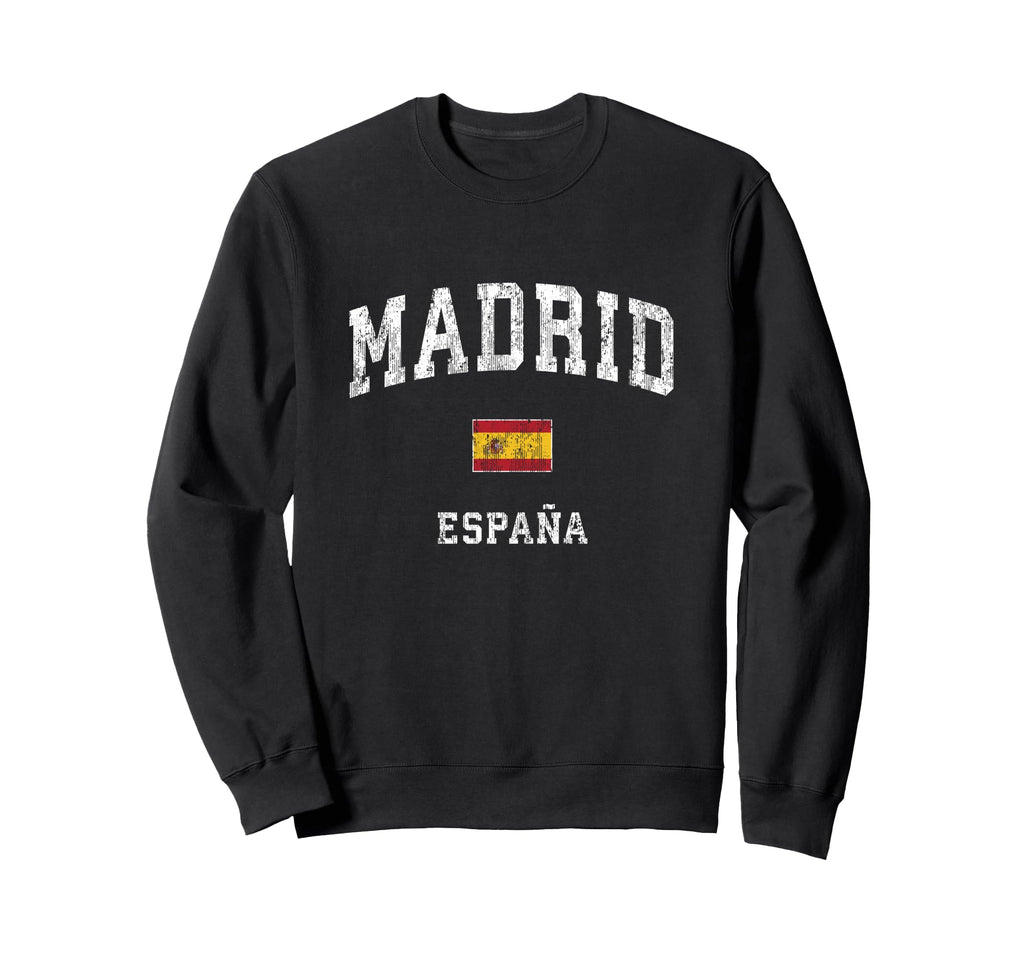 Madrid Spain Espana Athletic Sports Sweatshirt - Trendy Graphic Unisex - T-Shirt, Sweatshirt, Hoodie