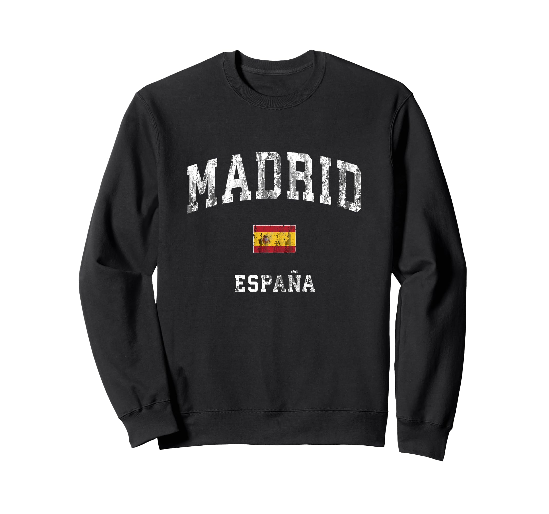 Madrid Spain Espana Athletic Sports Sweatshirt - Trendy Graphic Unisex - T-Shirt, Sweatshirt, Hoodie