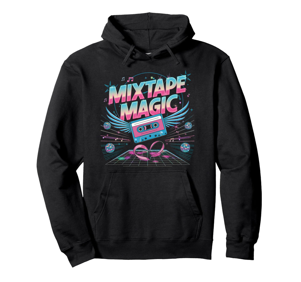 Cassette 80S 90S Party Mixtape Tape Hoodie - Aesthetic Graphic Unisex - T-Shirt, Sweatshirt, Hoodie