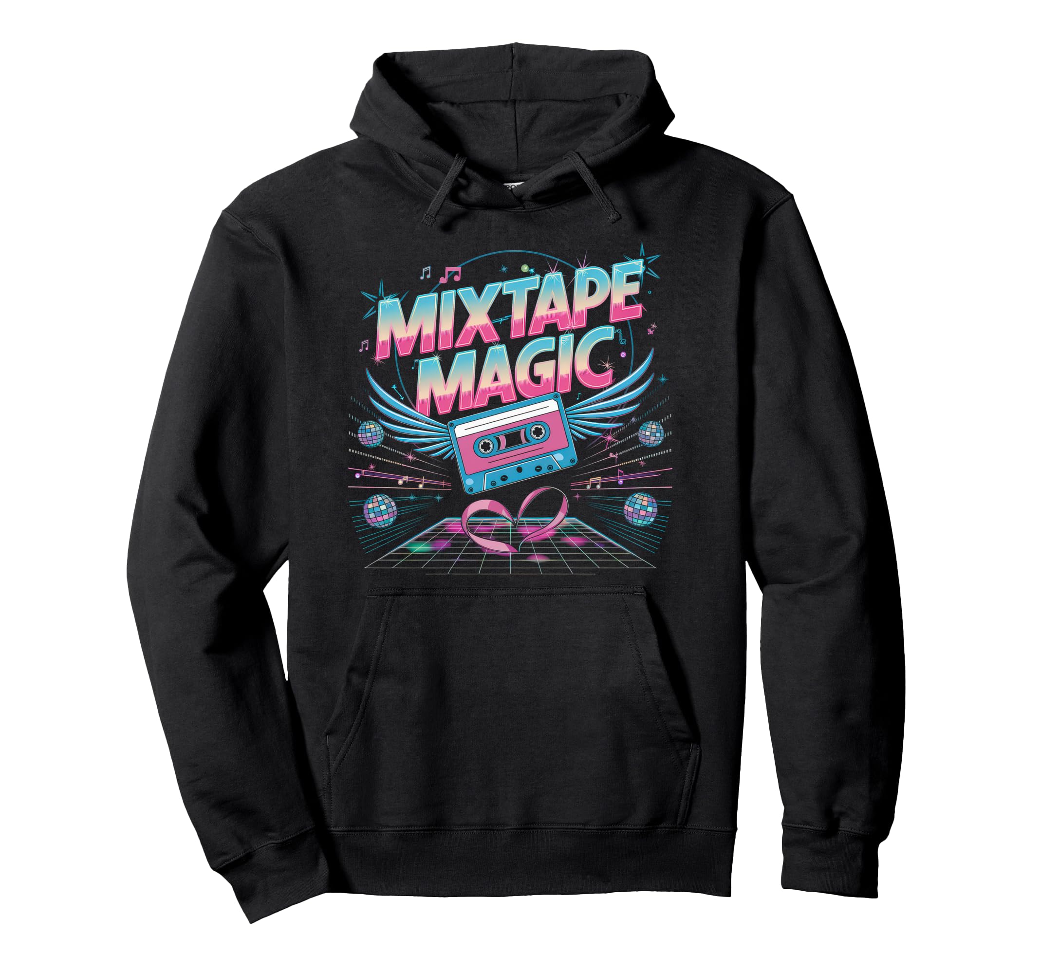 Cassette 80S 90S Party Mixtape Tape Hoodie - Aesthetic Graphic Unisex - T-Shirt, Sweatshirt, Hoodie