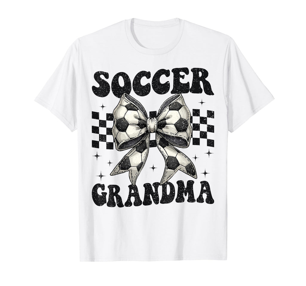 Soccer Grandma Funny Coquette Bow T-Shirt - Casual Everyday Wear Men Women - T-Shirt, Sweatshirt, Hoodie