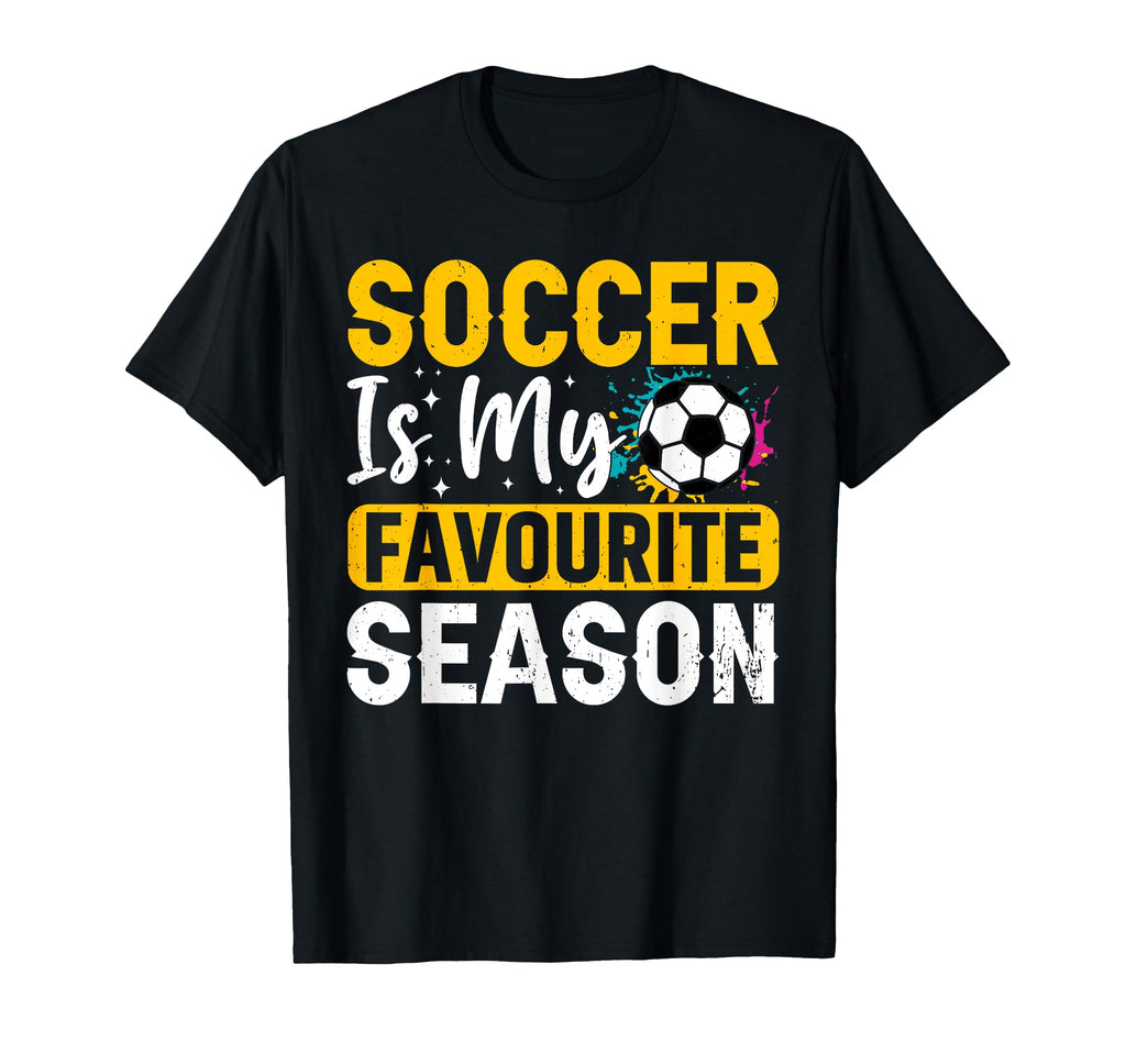 Soccer Favourite Season Football T-Shirt - Aesthetic Graphic for Adults - T-Shirt, Sweatshirt, Hoodie