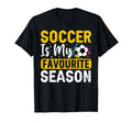Soccer Favourite Season Football T-Shirt - Aesthetic Graphic for Adults - T-Shirt, Sweatshirt, Hoodie