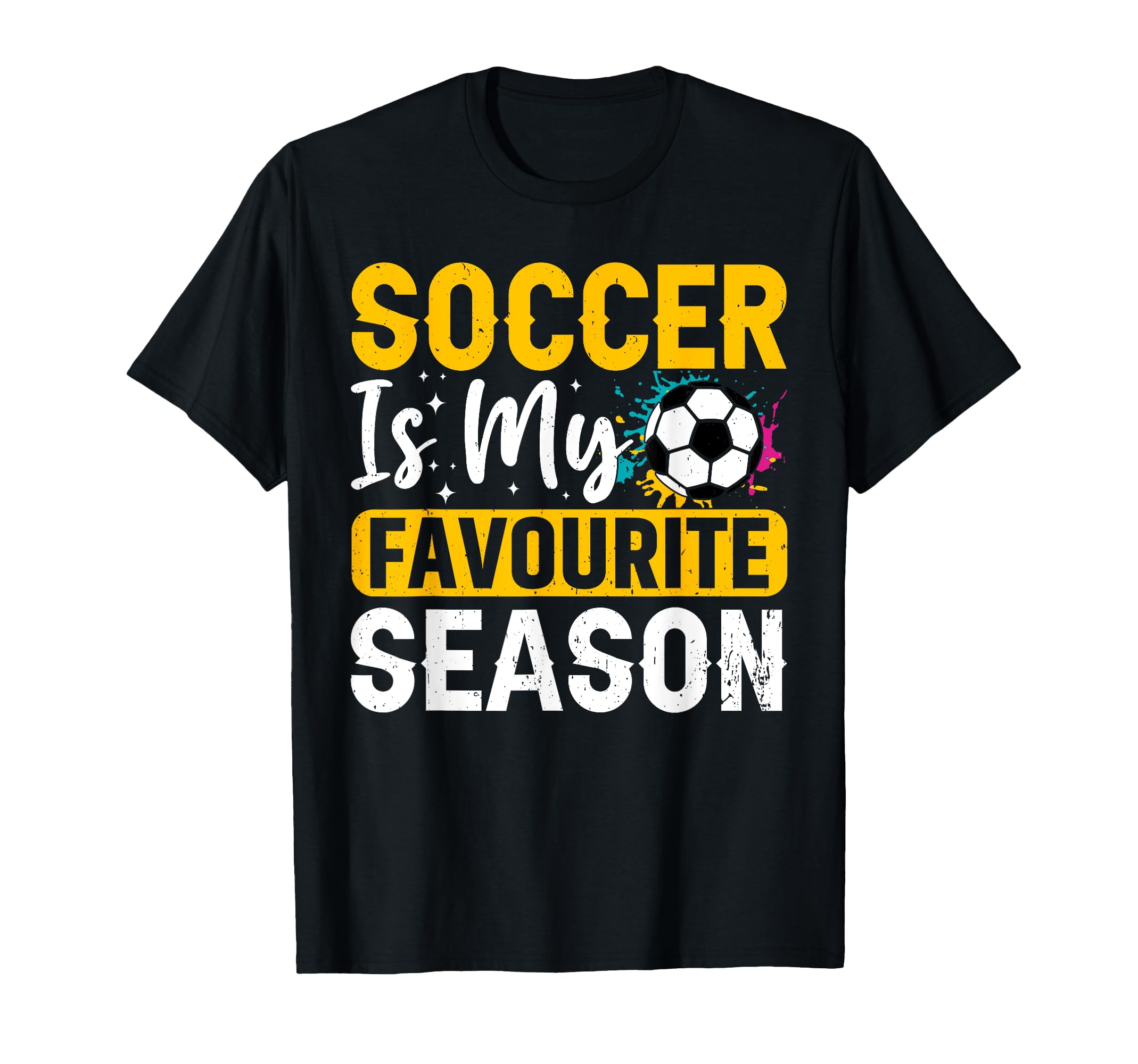 Soccer Favourite Season Football T-Shirt - Aesthetic Graphic for Adults - T-Shirt, Sweatshirt, Hoodie